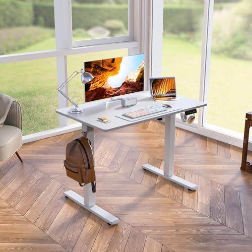 Kingant Standing Desk, 35x20 Inch Electric Height Adjustable Computer Desk