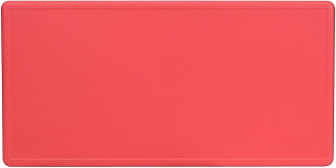 Flash Furniture Wren 24''W x 48''L Rectangular Red Plastic Height Adjustable Activity Table