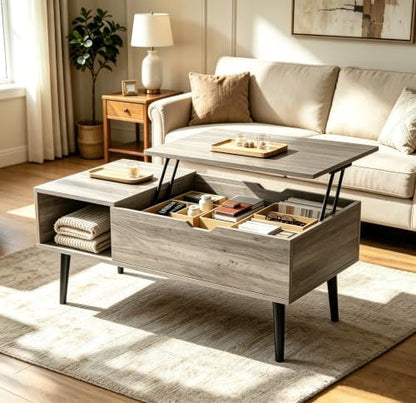 DUMOS Coffee Tables with Storage, Lifting Top for Living Room