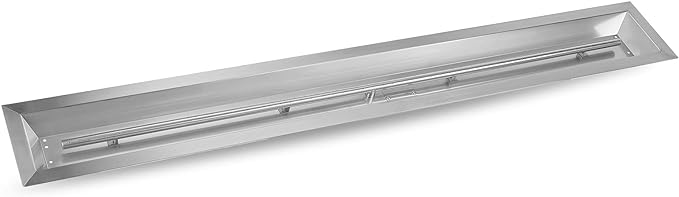 Stanbroil 60 by 6-Inch Linear Trough Drop-in Fire Pit Pan and Burner, 304 Stainless Steel Large Fire Pit for Natural Gas & Propane, BTU 108,000 Max