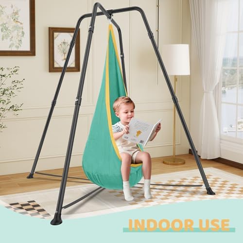 G TALECO GEAR Sensory Swing with Stand for Kids, Autism & Pod Swing
