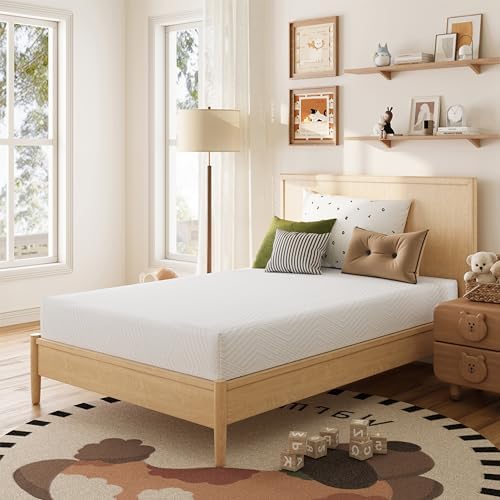 MLILY Full Mattress in a Box, 12 inch Mattresses for Platform Bed Double Size Daybed Bunk, Green Tea Memory Foam Mattress for Cool Sleep & Pressure Relief, Medium Firm