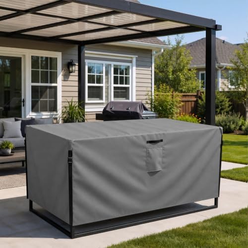 Smiry Waterproof Patio Furniture Cover 54L x 76W x 28H, Grey