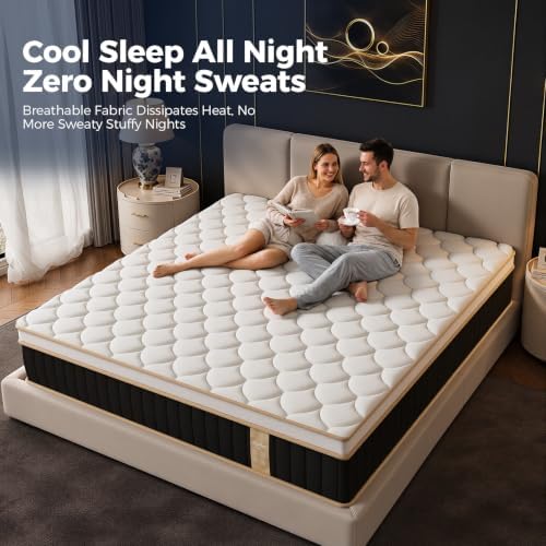 Queen Mattress 12 Inch, Pressure Relief and Motion Isolation