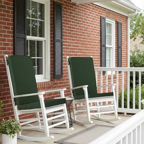 Outdoor Chair Cushions 20x20 Inch, Set of 4, Olive Green