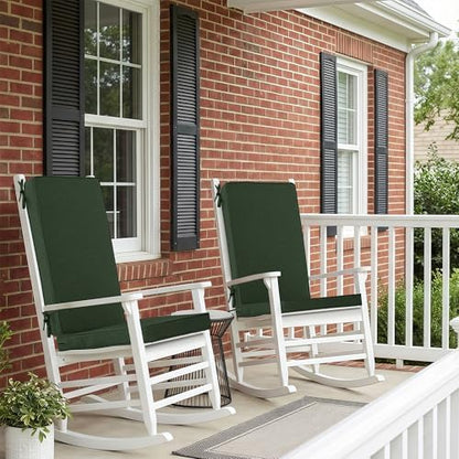 Outdoor Chair Cushions 20x20 Inch, Set of 4, Olive Green