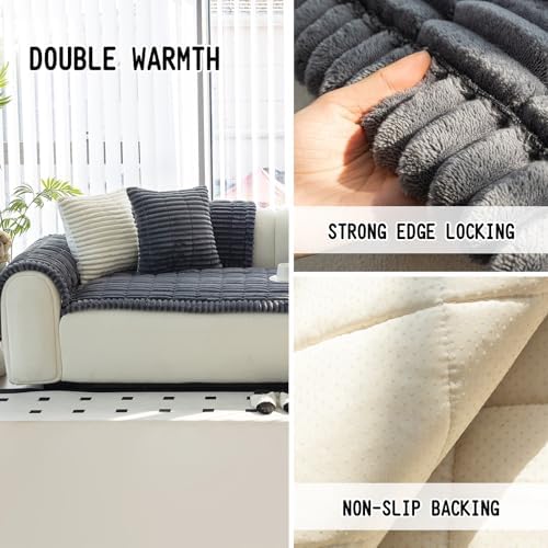 Couch Covers for Sofa, Sofa Covers for Dogs Washable, DGrey, 1PC