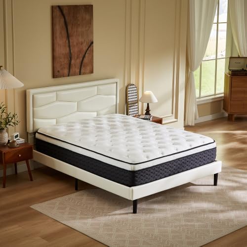 King Size Mattress,14 Inch Hybrid King Mattress in a Box,Medium Firm Memory Foam Mattress,with Individual Pocket Spring,Lumbar Support & Motion Isolation,Pressure Relief,CertiPUR-US
