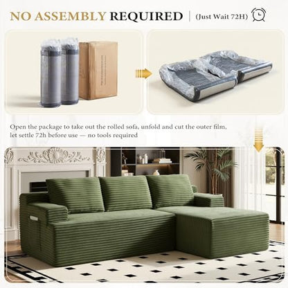 Boneless Couch, Cloud Couch Sofa, Sectional Couches for Living Room