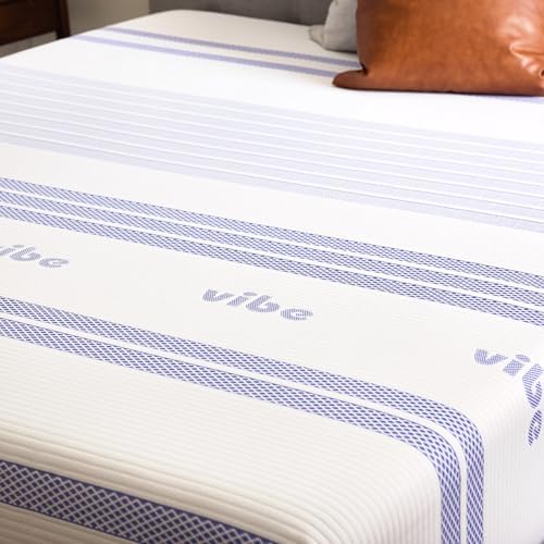 Vibe Gel Memory Foam 8-Inch Mattress - Bed-in-a-Box - Twin Size - White - Certi-PUR Certified
