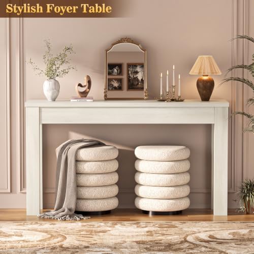 Armocity Console Table for Entryway, 47" Farmhouse Sofa Tables Narrow Long