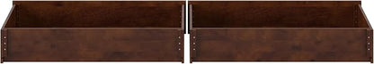 AFI, Mid-Century Modern Under Bed Storage Drawers, Queen/King/Twin XL, Walnut