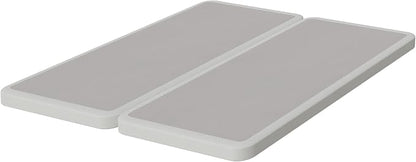 Zutan, Box Spring Bed Base Queen Size, 2-Inch Wood Mattress Foundation - Amish Made in USA – Quiet Noise Free, 2-Pieces Under Mattress-Support BoxSpring, Fully Assembled, White