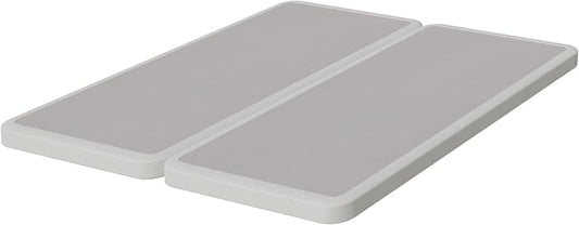 Zutan, Box Spring Bed Base Queen Size, 2-Inch Wood Mattress Foundation - Amish Made in USA – Quiet Noise Free, 2-Pieces Under Mattress-Support BoxSpring, Fully Assembled, White