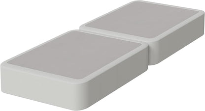 Zutan, Box Spring Bed Base Twin Size, 8-Inch Wood Mattress Foundation – Amish Made in USA – Quiet Noise Free, 2-Pieces Under Mattress-Support BoxSpring, Fully Assembled, White
