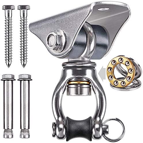 SELEWARE Silent Swing Hanger Heavy Duty Bearing Swing Hooks 1 Pack