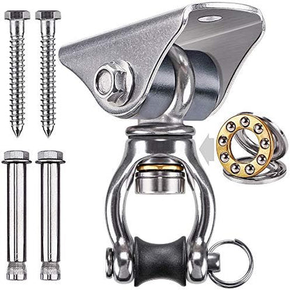 SELEWARE Silent Swing Hanger Heavy Duty Bearing Swing Hooks 1 Pack