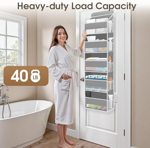 1Pack Over The Door Organizer Large Capacity Hanging Storage Room Organizer