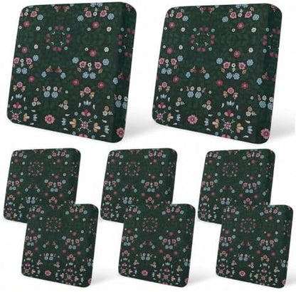 8Pcs Patio Cushion Covers Stretch Outdoor Furniture Protector Slipcovers