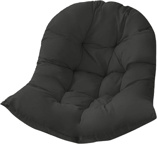 Hammock Swing Egg Chair Cushion Replacement, Hanging Basket Seat Pillow | Thick, 31.5 x 43.3 inches, High Elasticity Cotton, Soft Back Pads, Indoor, Outdoor, Garden, Office, Patio, Porch, Furniture