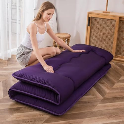 MAXYOYO Japanese Floor Mattress 4" Thick Queen Size Foldable Futon Mattress