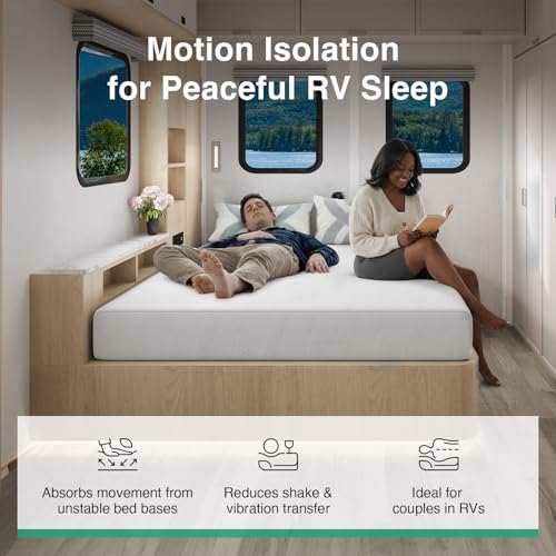 Novilla 8 Inch RV Short Queen Mattress, Gel Memory Foam Mattress, 75"x60"