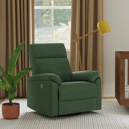 Davinci Suzy Recliner Glider w/ 360° Swivel, Manual, Pine Green