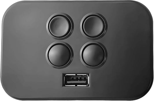 CTR UR2 10 Recliner Remote Replacement | for Raffel Systems 4 Button 5 Pin Hand Control 2x 5 Pin Male Connectors(one Headrest and one Recline) features a USB Port