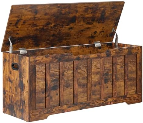 43.3" Storage Chest Extra Large, Storage Bench.(Rustic Brown)