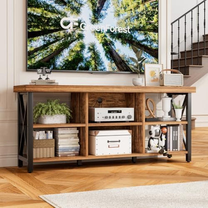 GreenForest TV Stand for 65 in TV, 55" Entertainment Center for Living Room