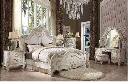 Versailles Bone White 6-Piece Bedroom Set (Queen)