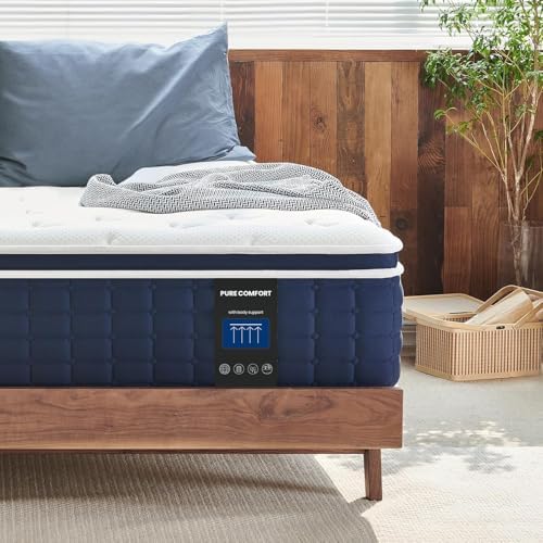 Twin Mattress 12 inch, Multi Layer Comfort Foam and Coil for Back Support