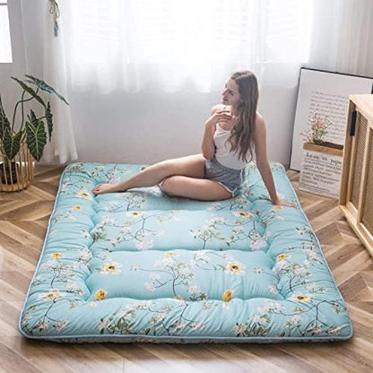 MAXYOYO Japanese Floor Mattress 4" Thick King Size Foldable Futon Mattress