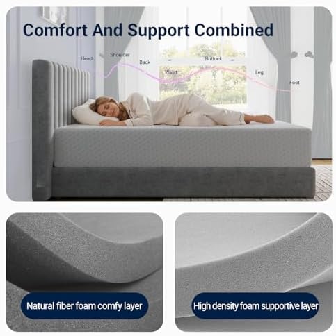 Avenco Full Size Mattress 12 Inch, Medium Firm Memory Foam Mattress