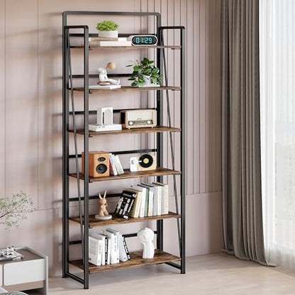 No Assembly Folding Bookshelf for Living Room,Collapsible Book Shelf for Home Office, Portable Bookcase Storage Organizer Rack Shelves