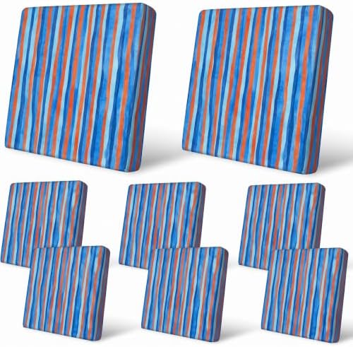 8Pcs Patio Cushion Covers Stretch Outdoor Furniture Protector Slipcovers