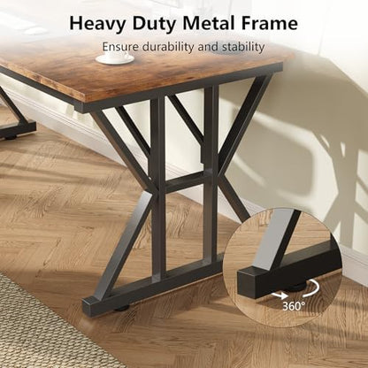 63" Large Computer Desk with Thickened Frame for Home Office, Living Room