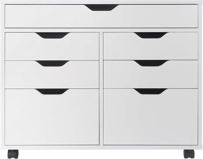 Winsome Halifax Mobile Storage Cabinet with Doors & Drawers, Stylish & Functional Home Storage Cabinet for Filing, Kitchen Organization, Moveable Furniture for Office, Dorms, Apartments
