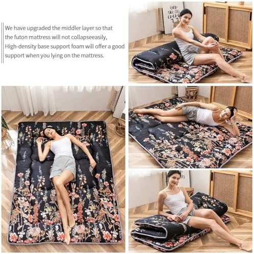 MAXYOYO Japanese Floor Mattress 4" Thick King Size Foldable Futon Mattress