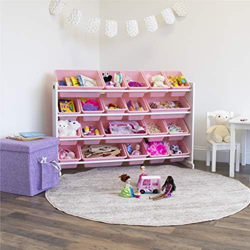 Humble Crew Kids Toy Organizer with 20 Bins, 4 Tier Storage for Playroom
