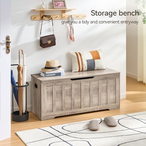 43.3" Storage Chest Extra Large, Storage Bench.(Greige)