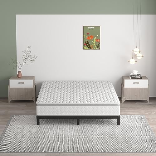 Upcanso 7 Inch Full Bed Frame, Low Profile Full Size Bed Frame