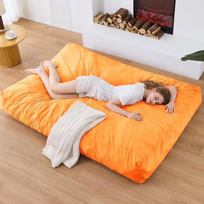 Bean Bag Chairs for Adults - Giant Bean Bag Convertible Floor Sofa