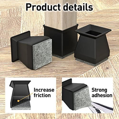 Square Chair Leg Protectors for Hardwood Floors.