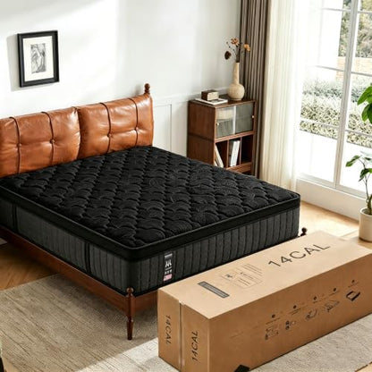 12 Inch Twin Mattress in a Box, Euro Top Hybrid Mattress