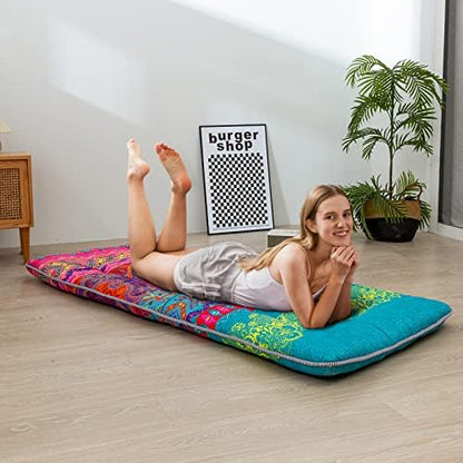 MAXYOYO Japanese Floor Mattress 4" Thick Small Size Foldable Futon Mattress
