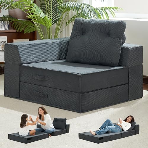 Folding Sofa Bed, Convertible Sleeper Chair Bed, Floor Sofa with Bag