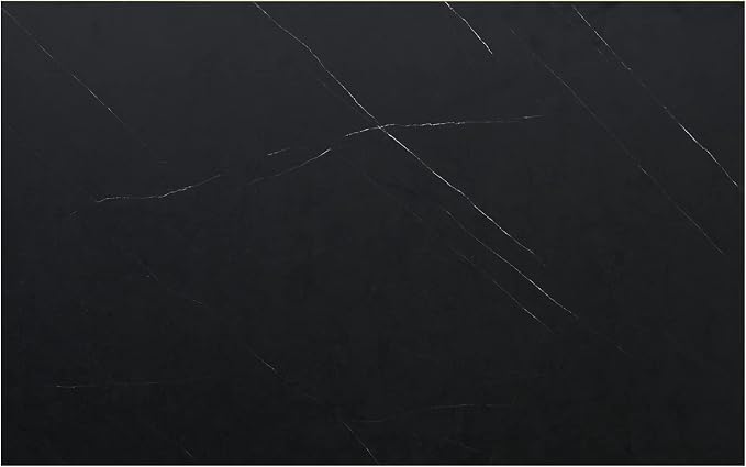 Kaboon 36x24 inches Tabletop, Solid One-Piece Desktop for Sit Stand Desk, Double Desks, L Desk DIY,Wood Countertop Home or Commercial Use,1 inch Thick, Cloud Atlas/Black Marble