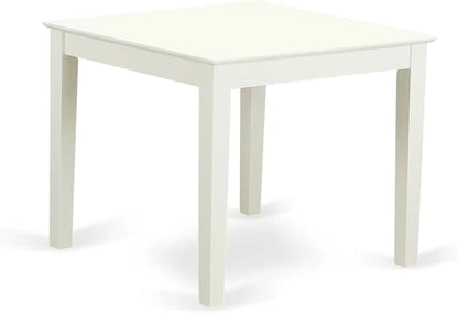 East West Furniture OXT-LWH-T Oxford Square Dining Room Table for Small Spaces, 36x36 Inch, Linen White