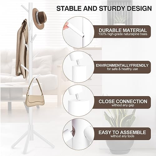 WANGMUXIA Freestanding Coat Rack